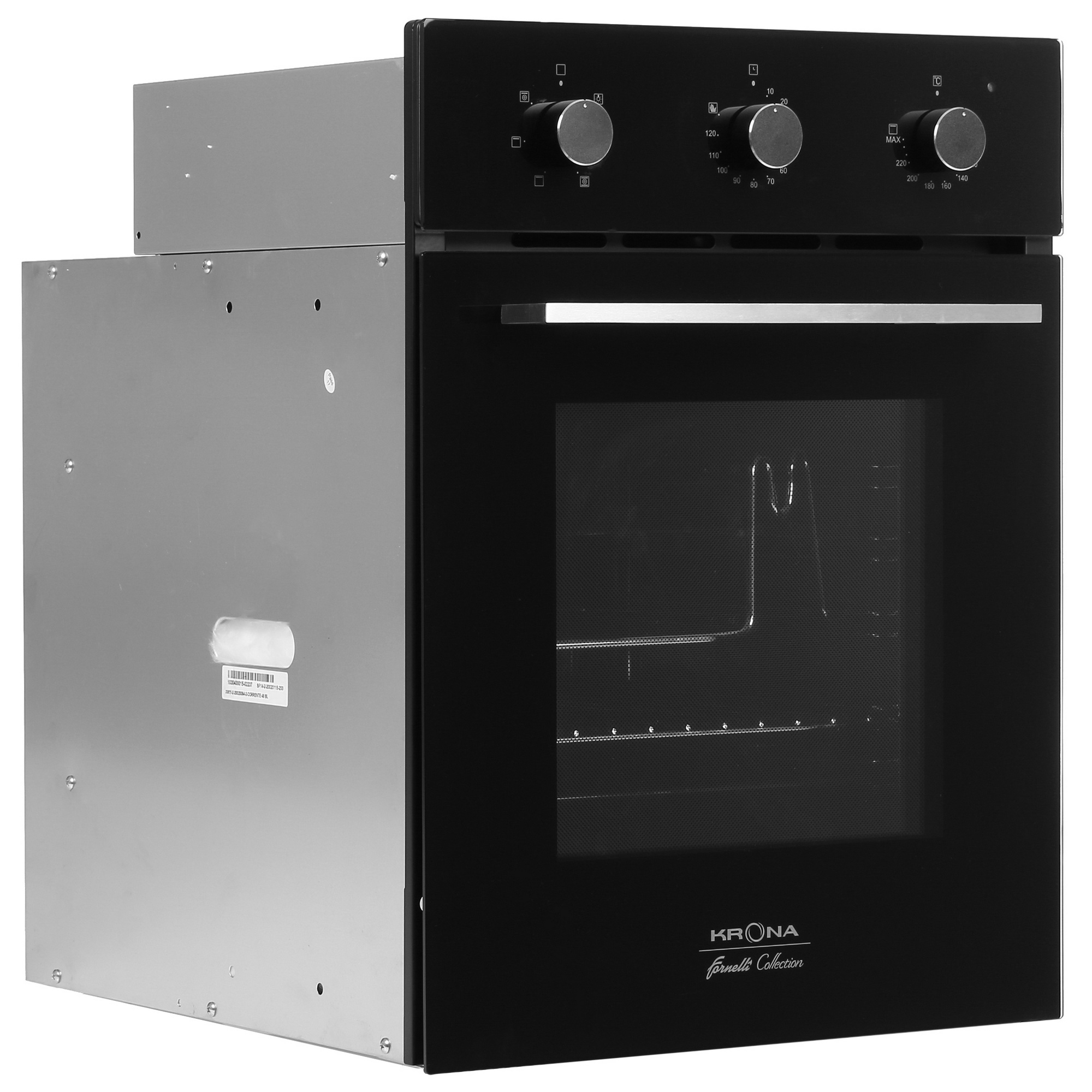 8161375 Электрический духовой шкаф KRONA Corrente 45 BL черный KRONA1 STDN-0038885 - Вид №1