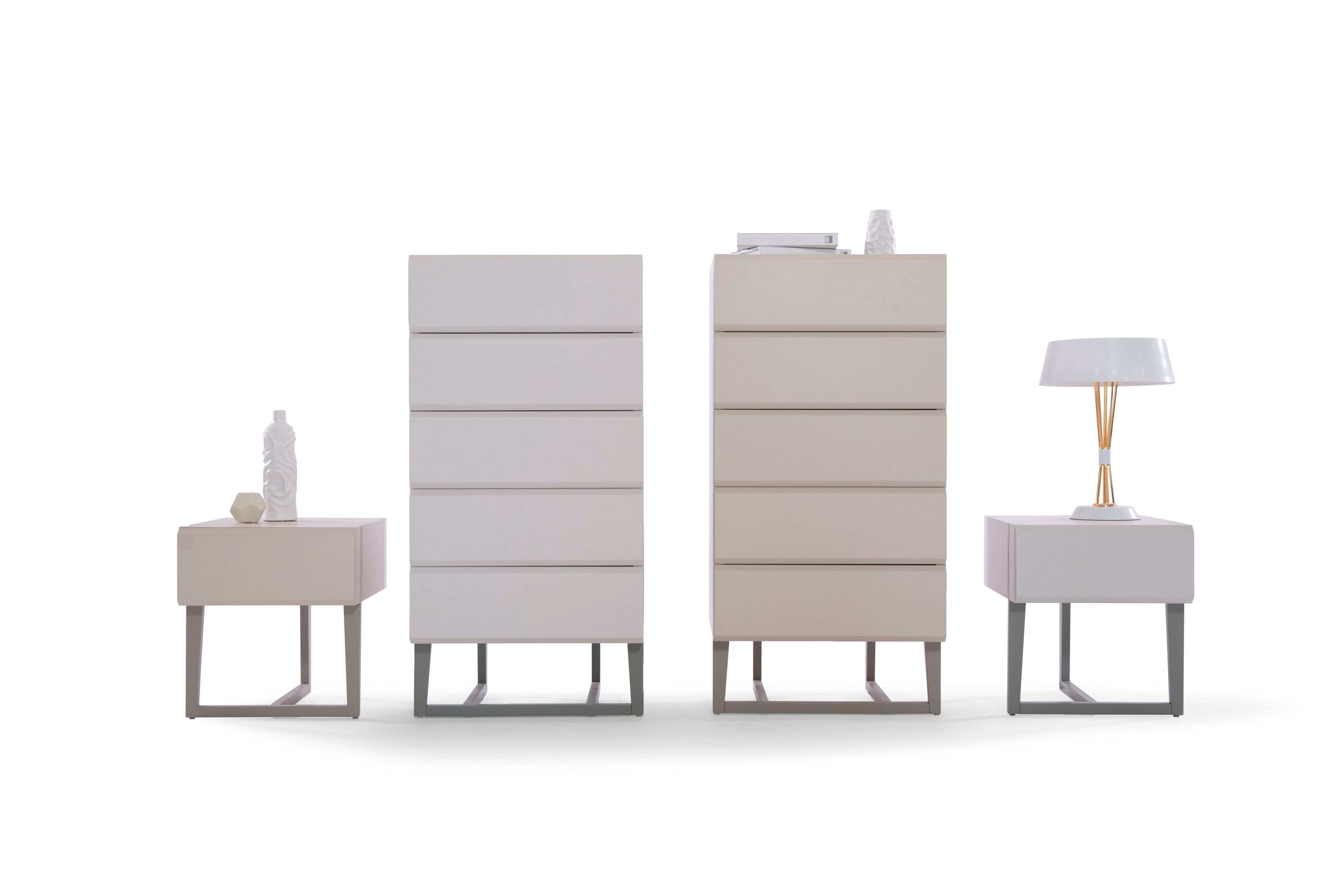 Прикроватная тумбочка из МДФ с ящиками ABLE Cross ARCH-00041016