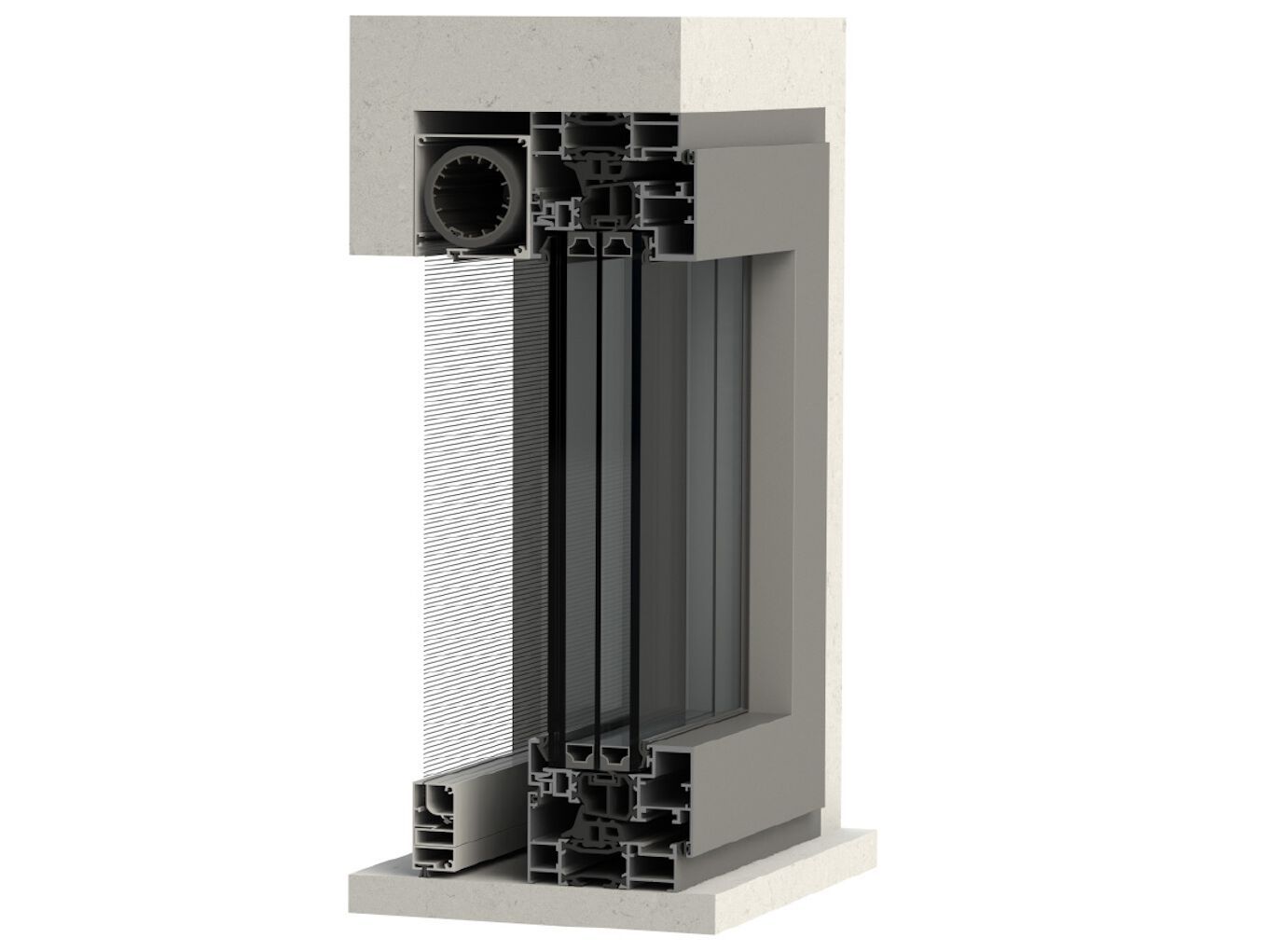 Утопленный рольставни москитная сетка Mv Line москитные сетки-большие встроенные размеры ARCH-00074586 - Вид №1