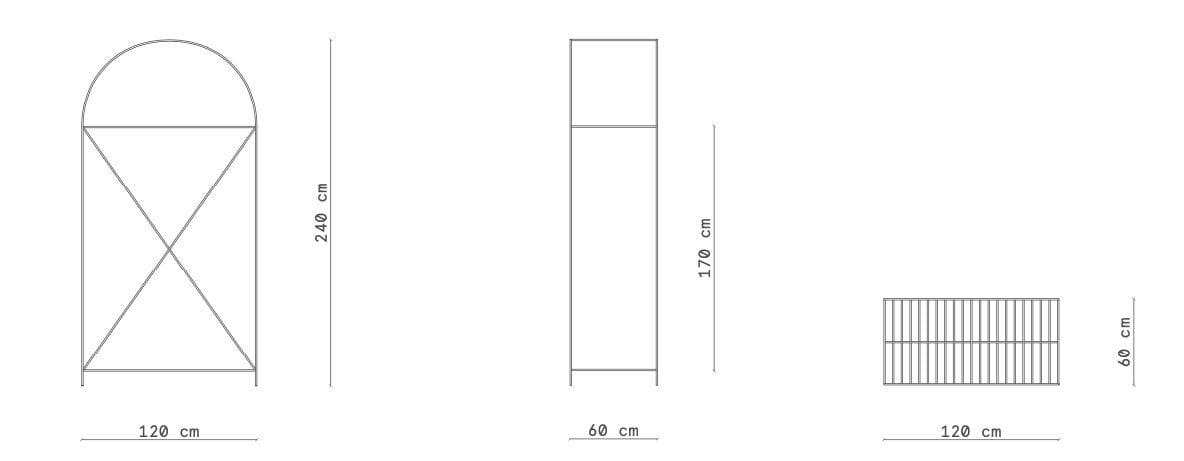 Напольная вешалка из кованого железа Lispi ARMADIERI ARCH-00117550 - Вид №3