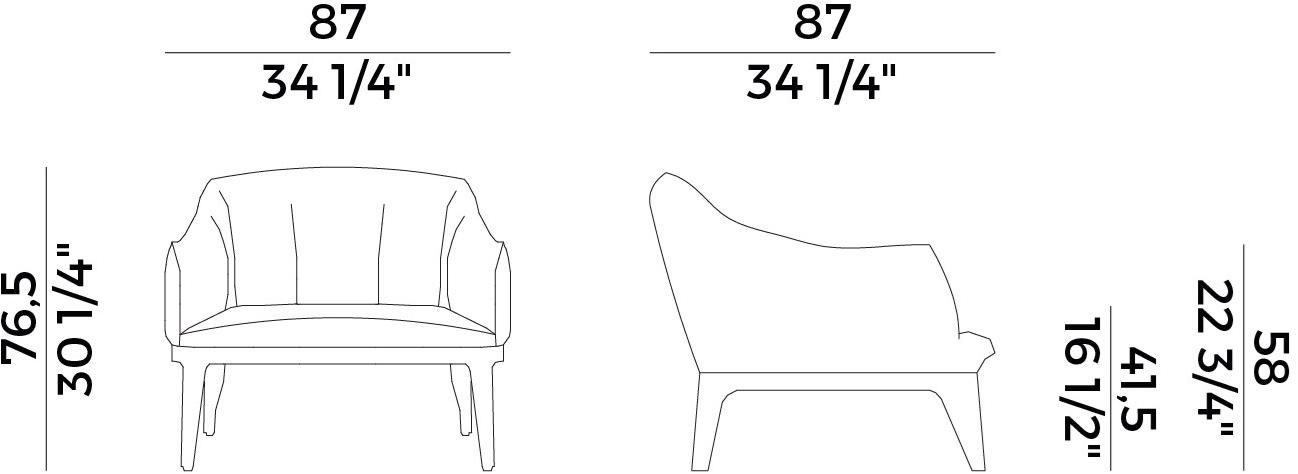 Potocco Кресло с подлокотниками Blossom 840/pl - Вид №4
