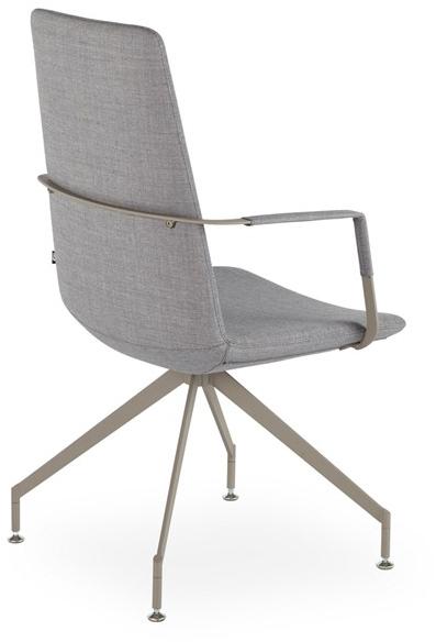 B&T Design Офисный стул из ткани на козелке с подлокотниками Zone sun-id-1392461 - Вид №2