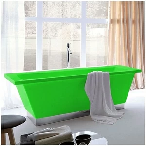 Ванна Gruppo treesse Conthea V1211AC-ZE зелёная отдельностоящая прямоугольная