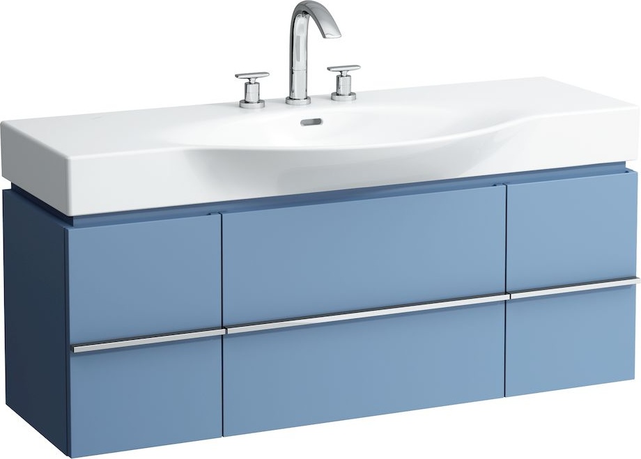 H4013020755481 Шкафчик под раковину, для раковин 811704, 812704, 2 выдвижных ящика с 2 дверцами, 2 стеклянные полки LAUFEN PRO - Вид №16