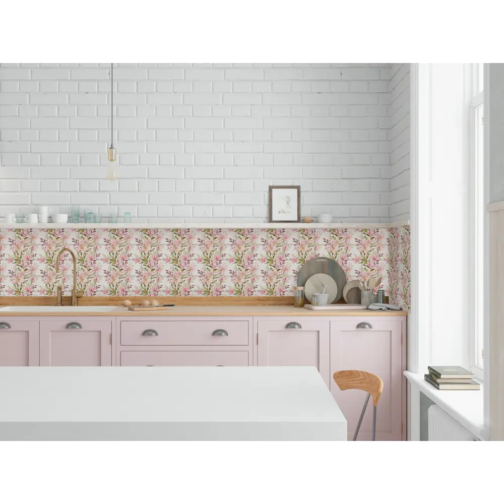 GRACE Стеновая панель ПВХ Лилии - изящный декор для кухни 89380915 STLM-1446967 - Вид №2