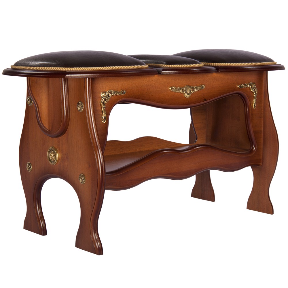 11138 Скамья 3-секционная большая Шоколад BOGACHO 4627138219423