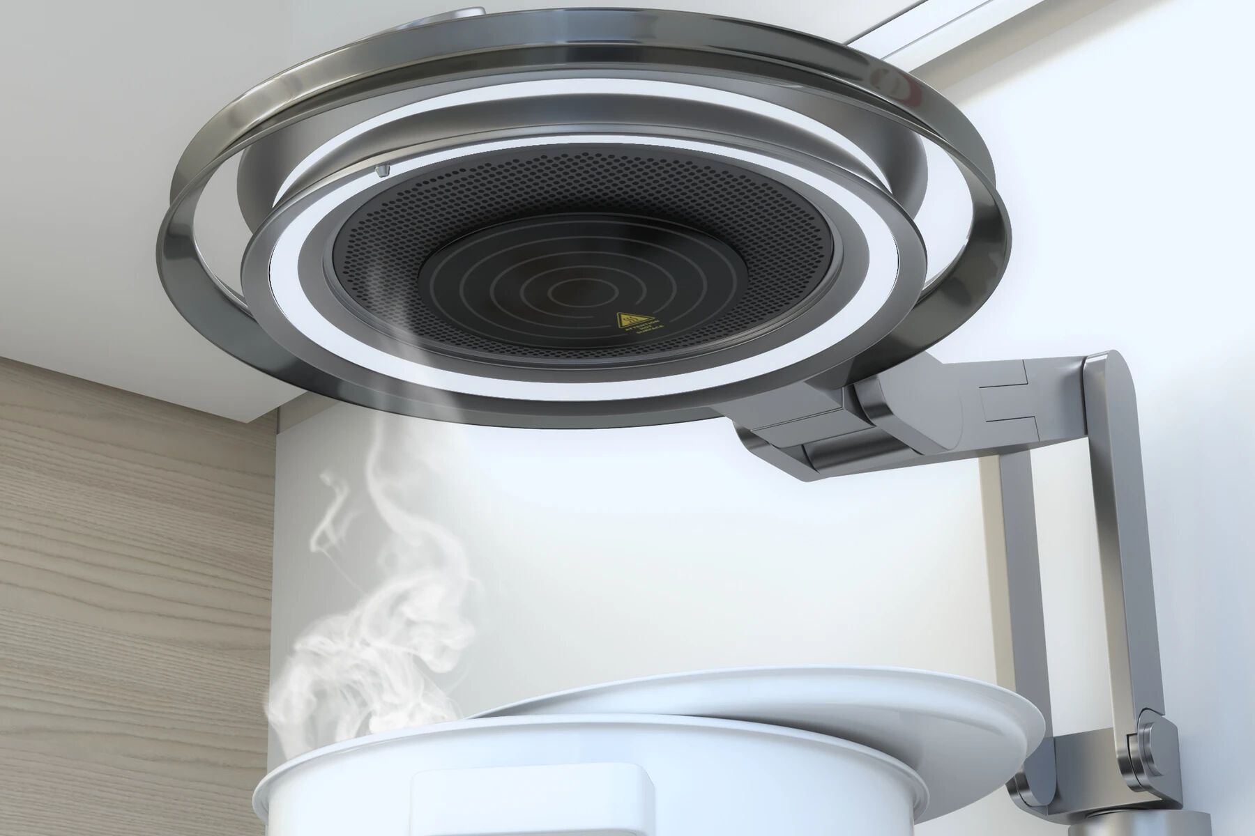 Настенный вытяжной шкаф с регулируемым кронштейном и лампой для подогрева пищи Concepticon S-POT ARCH-00056535 - Вид №1