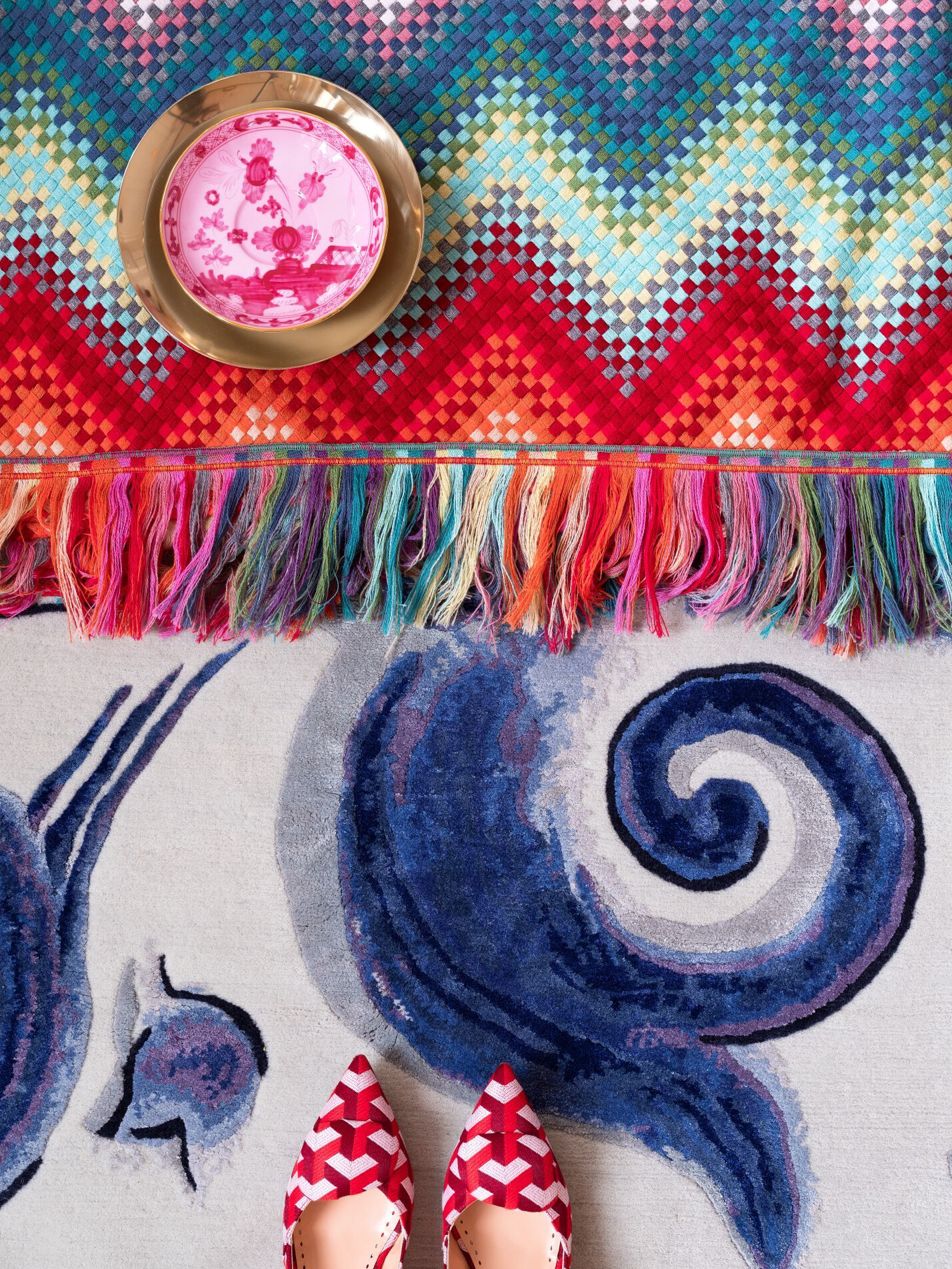 Ковер ручной работы из шерсти и шелка Tapis Rouge навсегда ARCH-00101101 - Вид №12