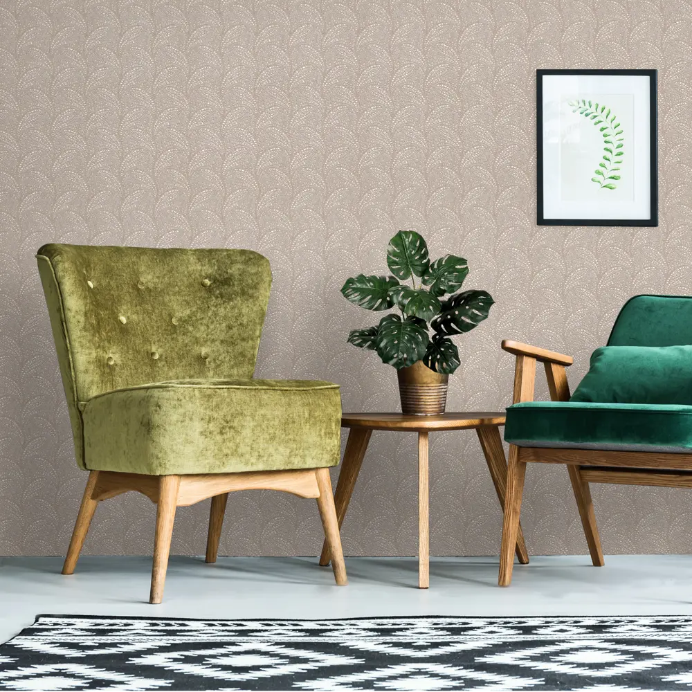 Обои флизелиновые Ateliero Kiyar коричневые 1.06 м 38332-14 STLM-2134513 - Вид №3