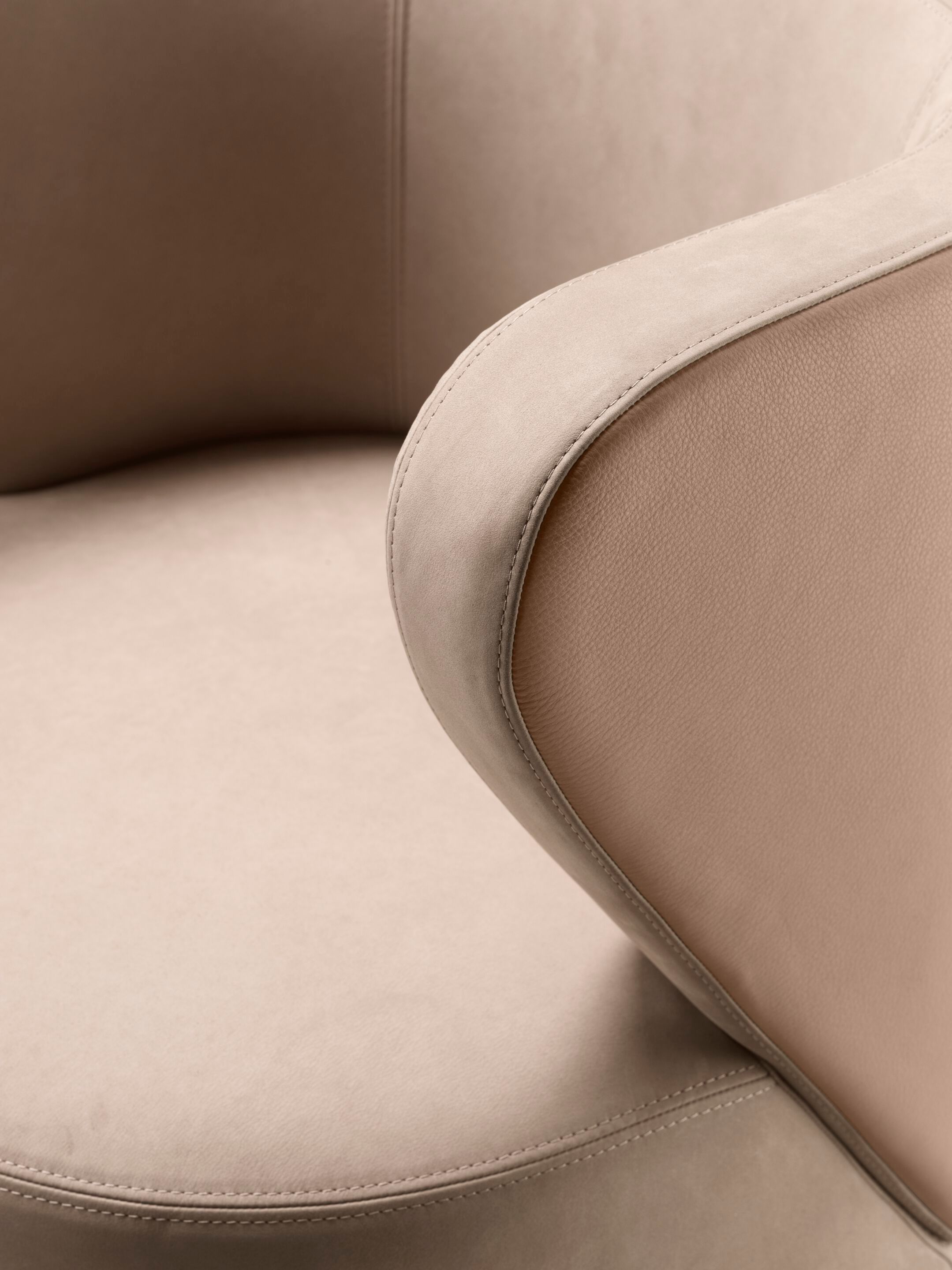 Мягкое вращающееся кресло с подлокотниками GHIDINI1961 Spritz ARCH-00141084 - Вид №2