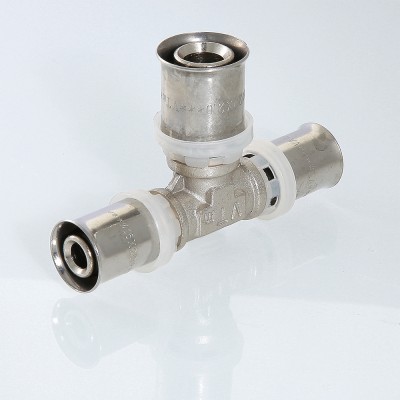 VTm.231.N.262020 Пресс-фитинг – тройник Valtec 26 х 20 х 20 мм  - Вид №7