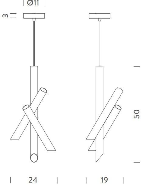 NEMO Светодиодный подвесной светильник из алюминия Tubes sun-id-1447486 - Вид №5