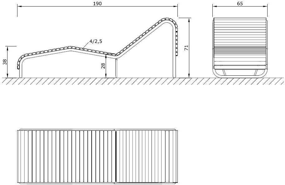 Euroform W Садовый стул из дерева  1025  - Вид №6