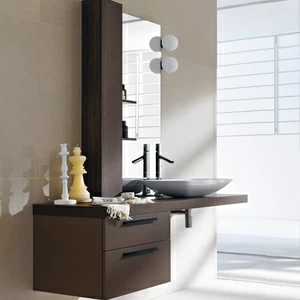 Комбинация ванной комнаты FLY113 в отделке Space Mineralmarmo/L35 Visone/Tranché Terra MILLDUE FLY