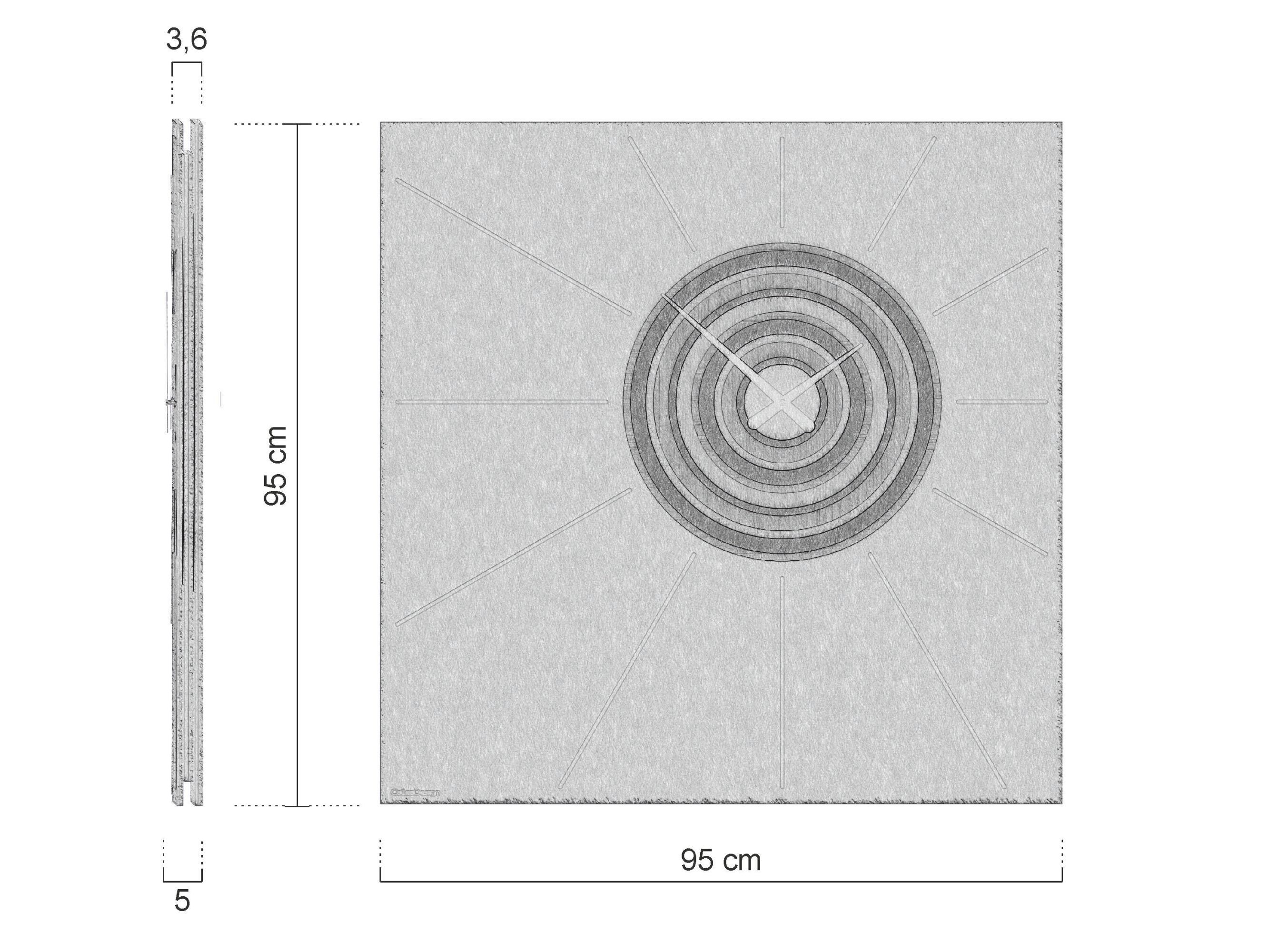 Настенные часы MDF CalleaDesign HELIOS ARCH-00010626 - Вид №3