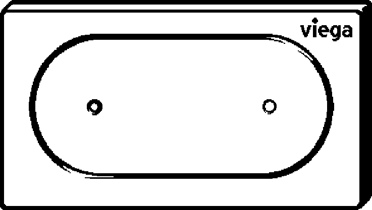 Viega Дистанционный активатор смыва унитаза для Prevista 8640.1 (773083) 773 083 - Вид №3