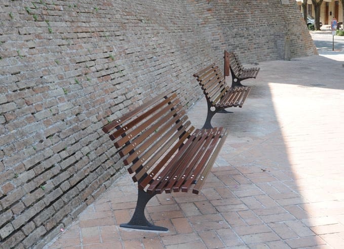 Деревянная скамья со спинкой Neri Gilia ARCH-00100315 - Вид №7