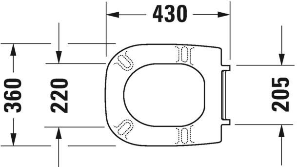 006731 Крышка сиденье для унитаза Duravit D-Code - Вид №2