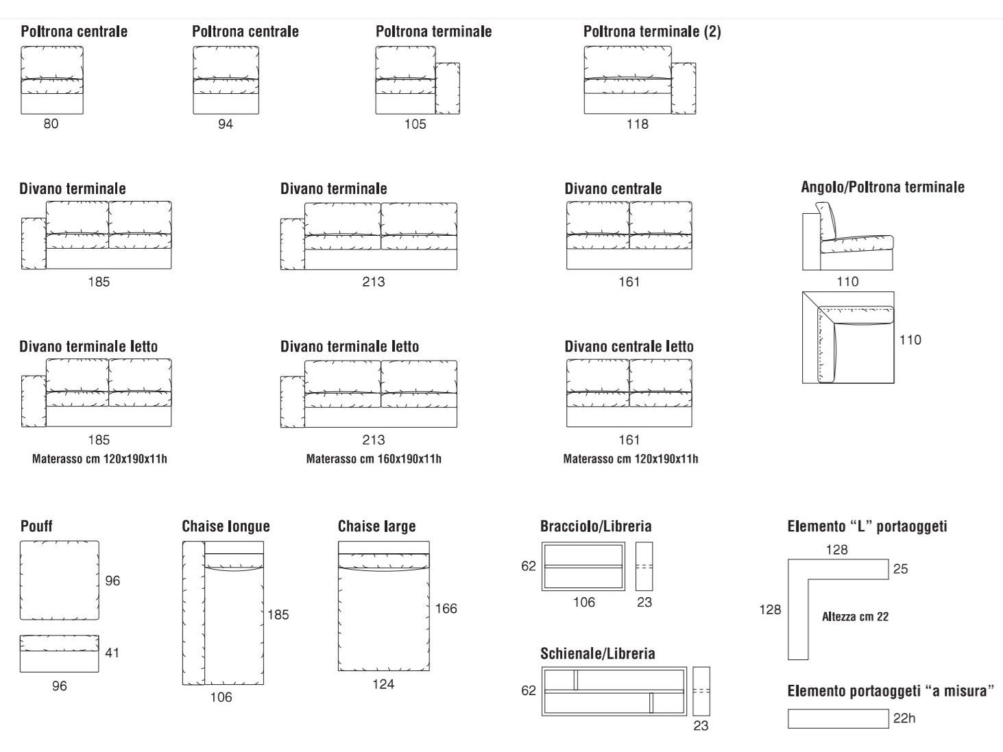 Тканевый диван с полуостровом Former In Italia Ermes ARCH-00049738 - Вид №3