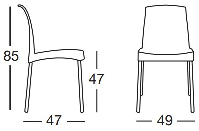 SCAB DESIGN Эргономичное штабелируемое кресло из технополимера Jenny sun-id-1435564 - Вид №5