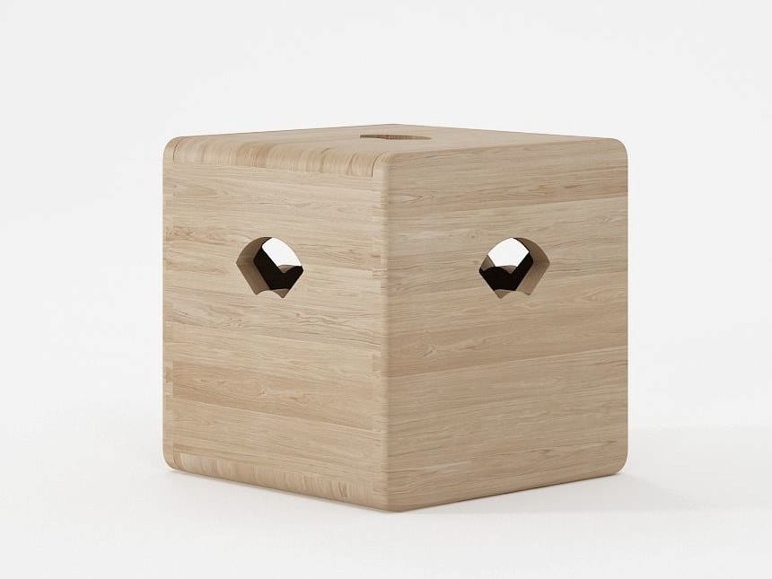 Пуф из массива дерева KARPENTER EAST ARCH-00129840