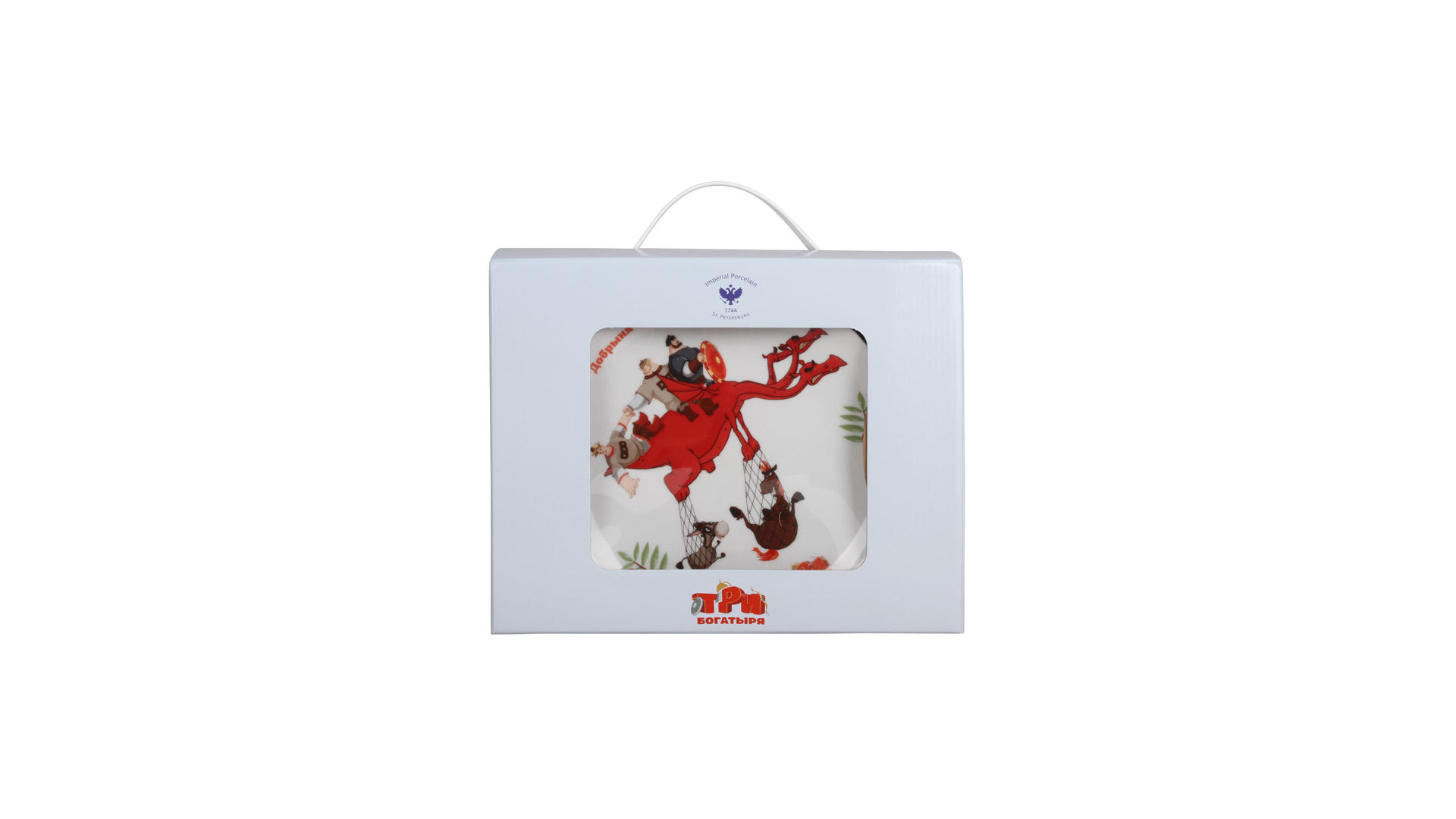 10605245 Императорский фарфоровый завод Набор столовый 3пр "Три богатыря" "Соло" для мальчика Твёрдый фарфор  - Вид №3