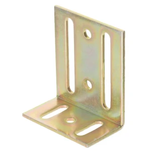 Уголок мебельный GAH ALBERTS с корректирующими отверстиями 75x65x35x3 желтый цинк