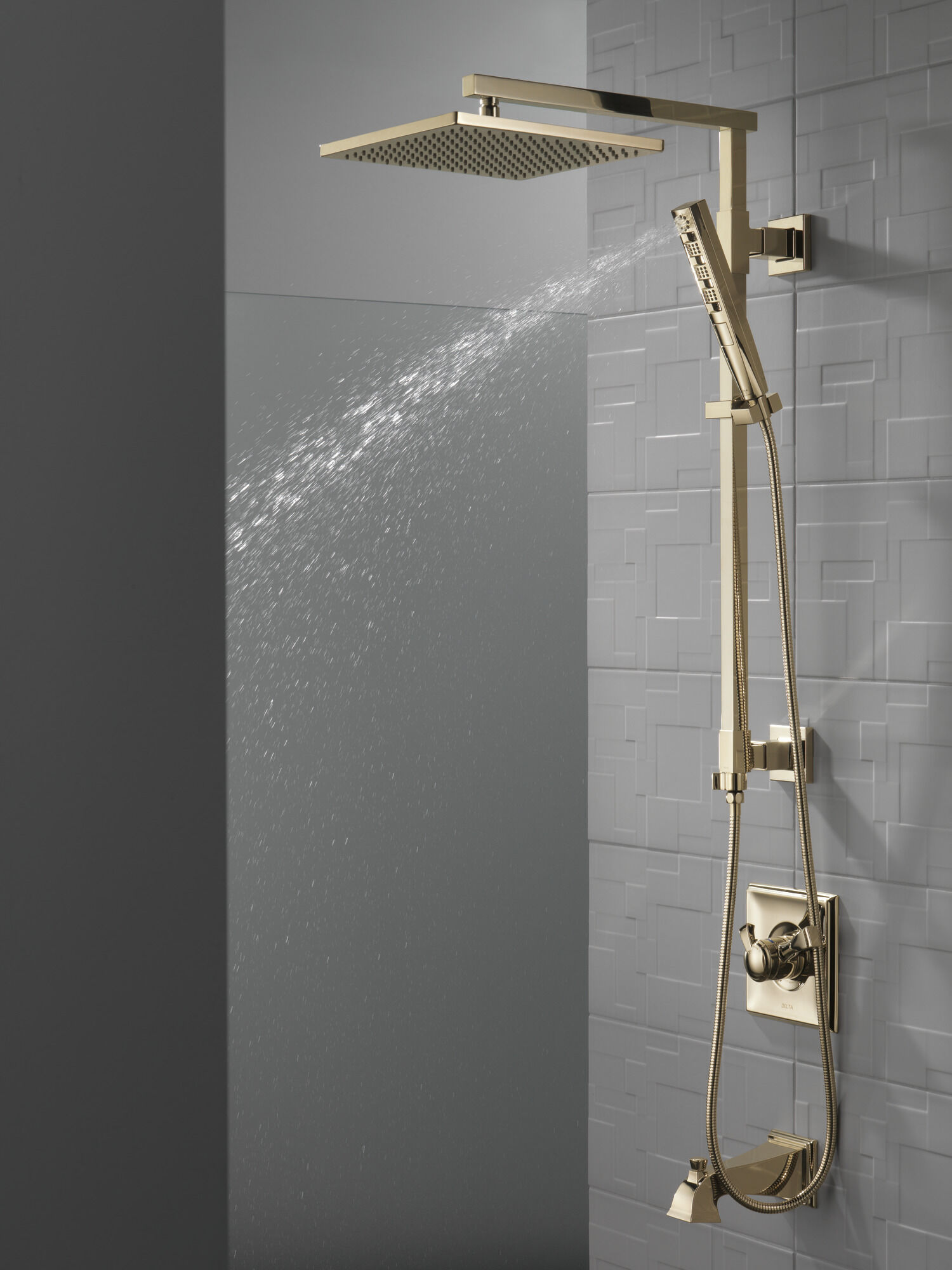 52159-PN Металлическая душевая лейка Raincan с одинарной настройкой Delta Faucet Universal Showering Полированный никель  - Вид №5