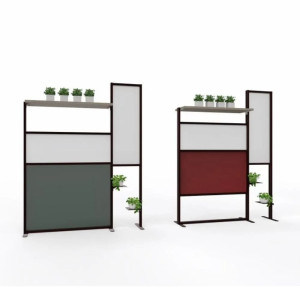 Алюминиевая отдельно стоящая офисная перегородка