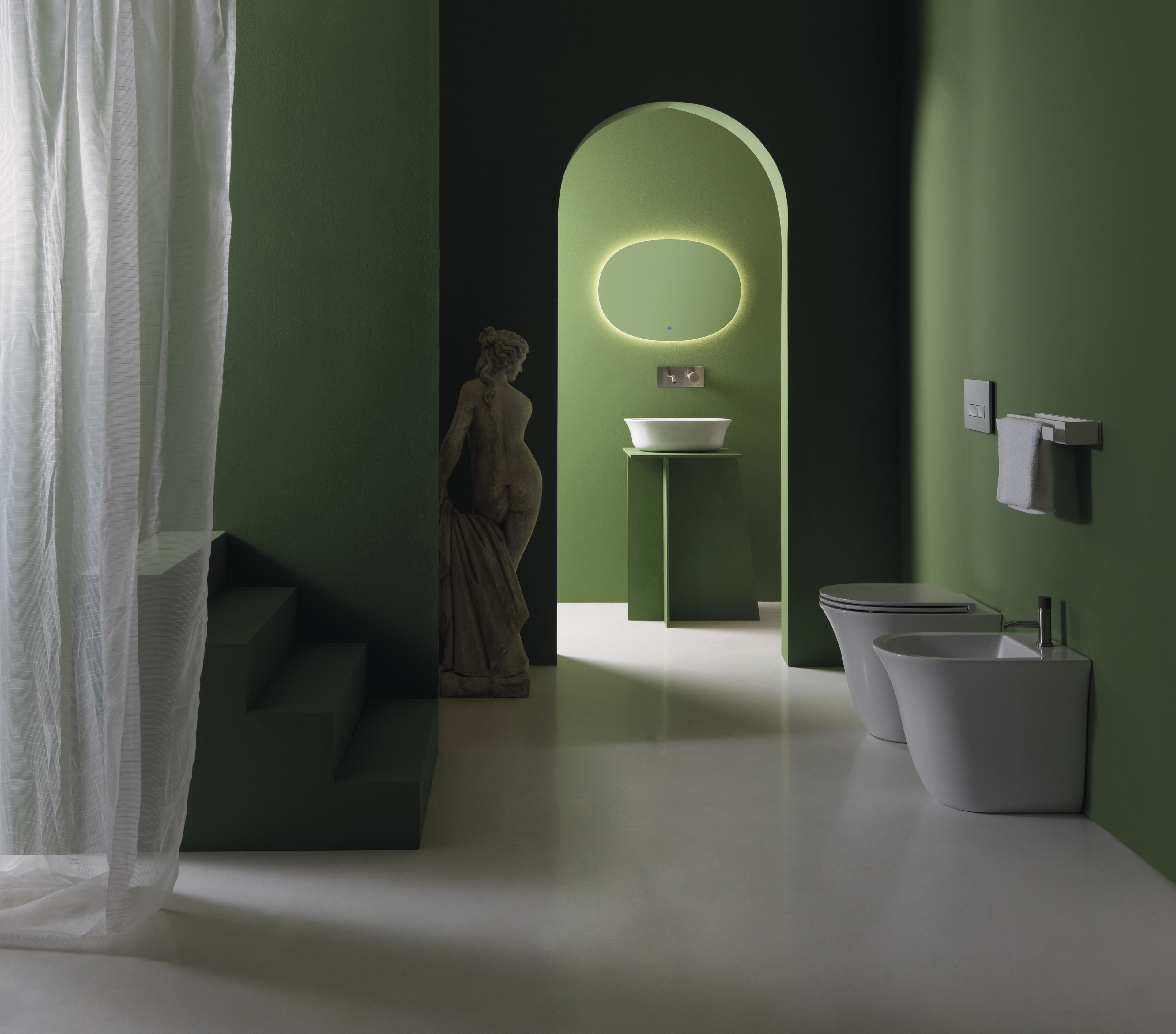 Полная мебель для ванной комнаты GSG Ceramic Design Flut ARCH-00115836 - Вид №7