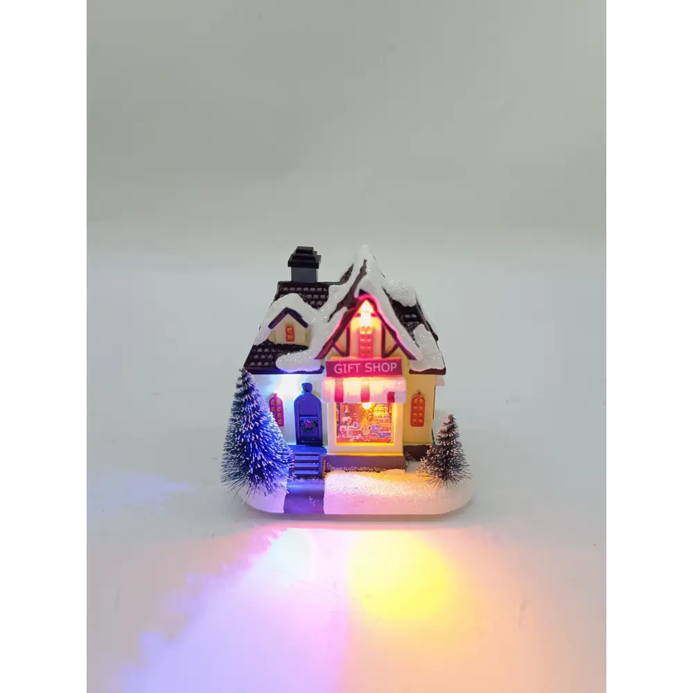 87547201 Композиция новогодняя светодиодная Новогодний домик 9см STLM-0954768 Santreyd  - Вид №9