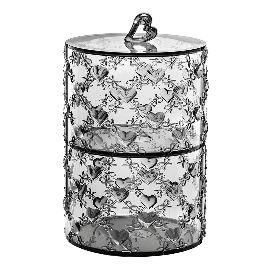 11520192 Набор из 2 контейнеров love серый Guzzini 