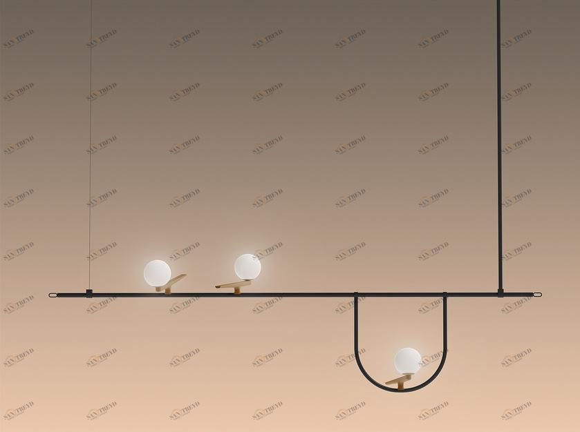 Artemide Светодиодный подвесной светильник прямого света из латуни Yanzi sun-id-1393991