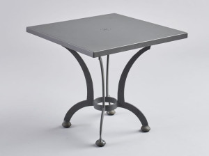 Квадратный садовый столик из нержавеющей стали