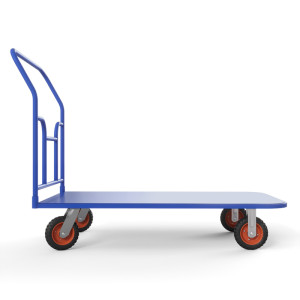 Тележка платформенная ТПТ (г/п 500 кг, 1000x600 мм, колеса литая протекторная резина 200 мм)