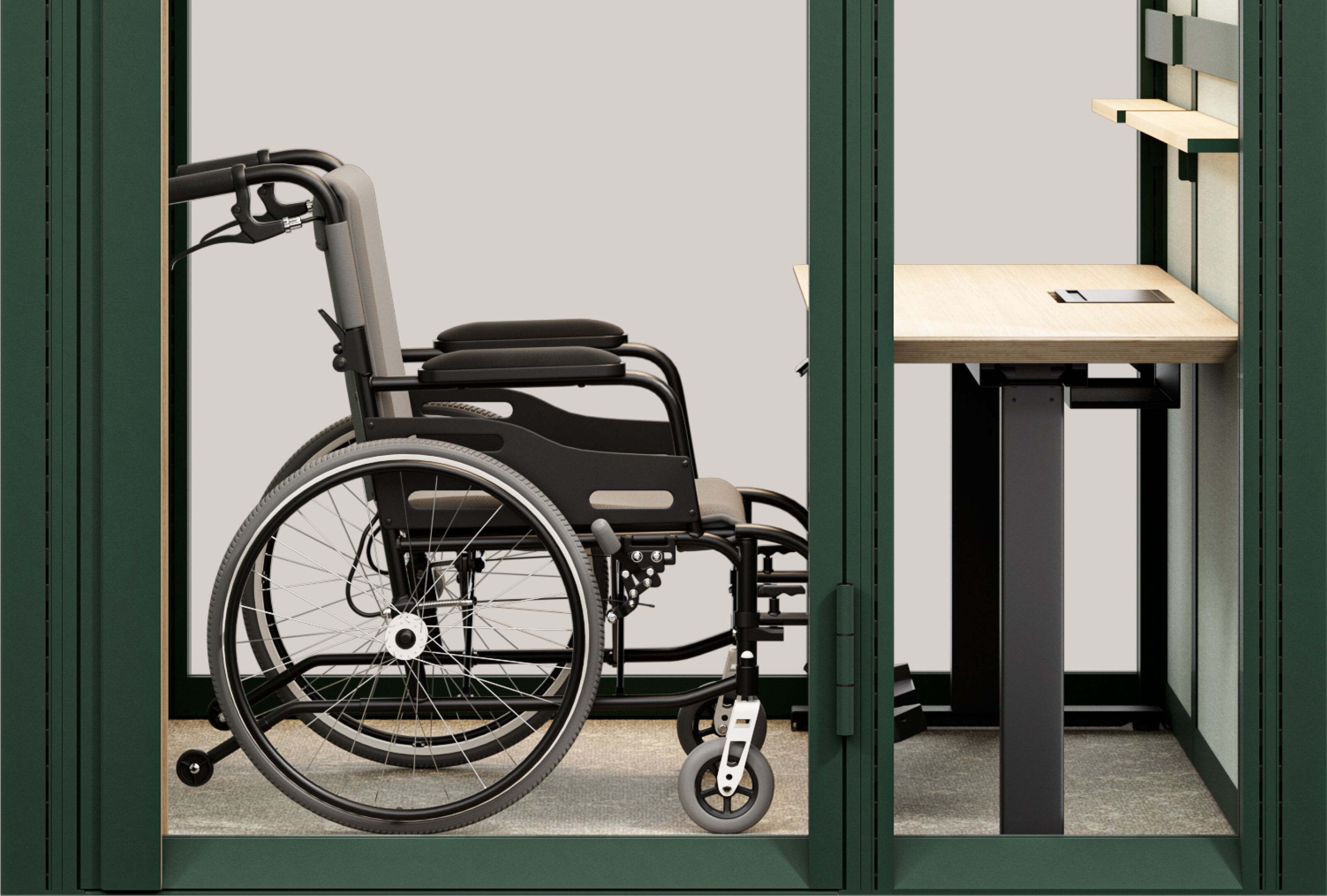 Одноместная акустическая офисная кабина для инвалидов Mute Modular ARCH-00143127 - Вид №1