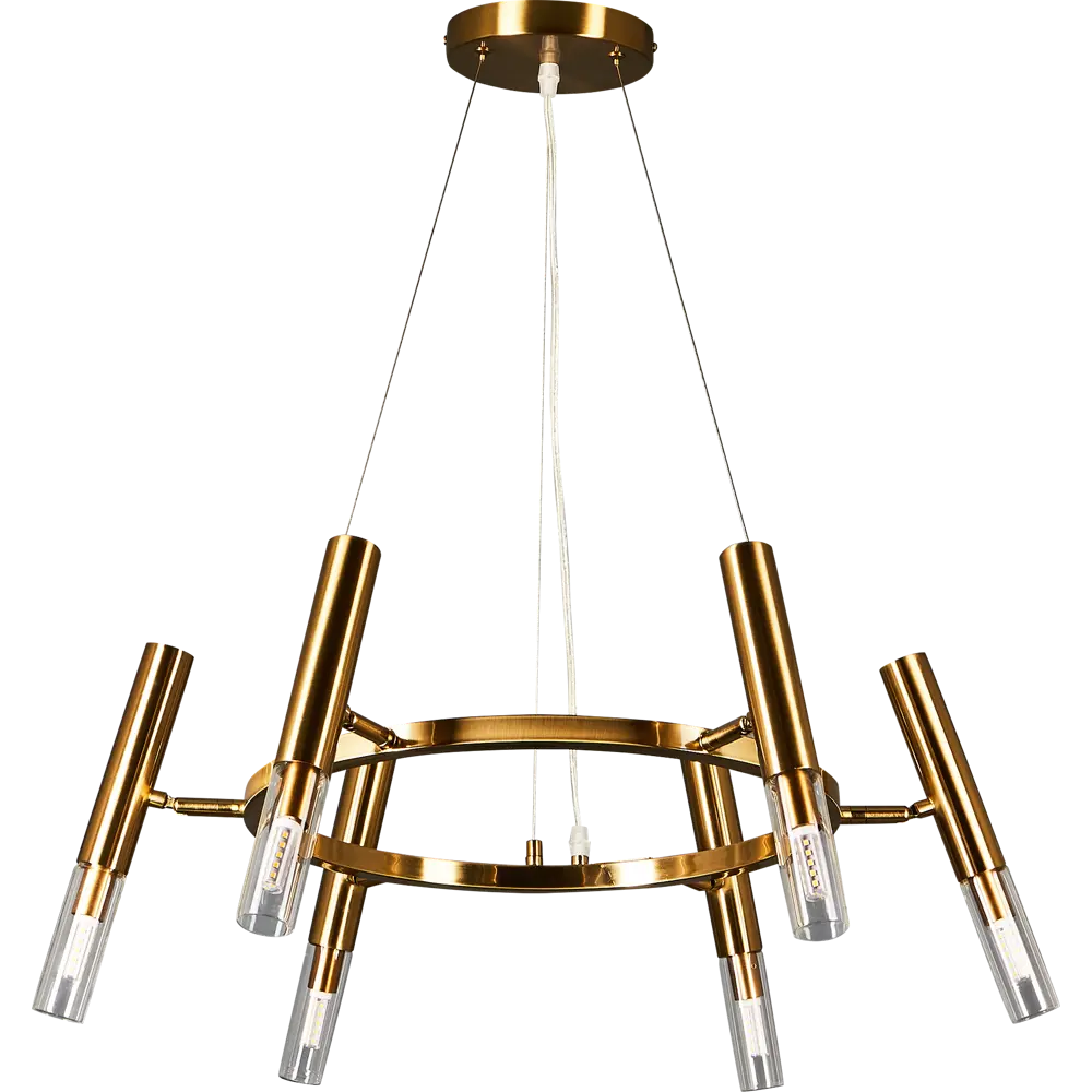 Люстра Freya Match золотая с 6 цилиндрическими плафонами 89335712 STLM-0928383 - Вид №2