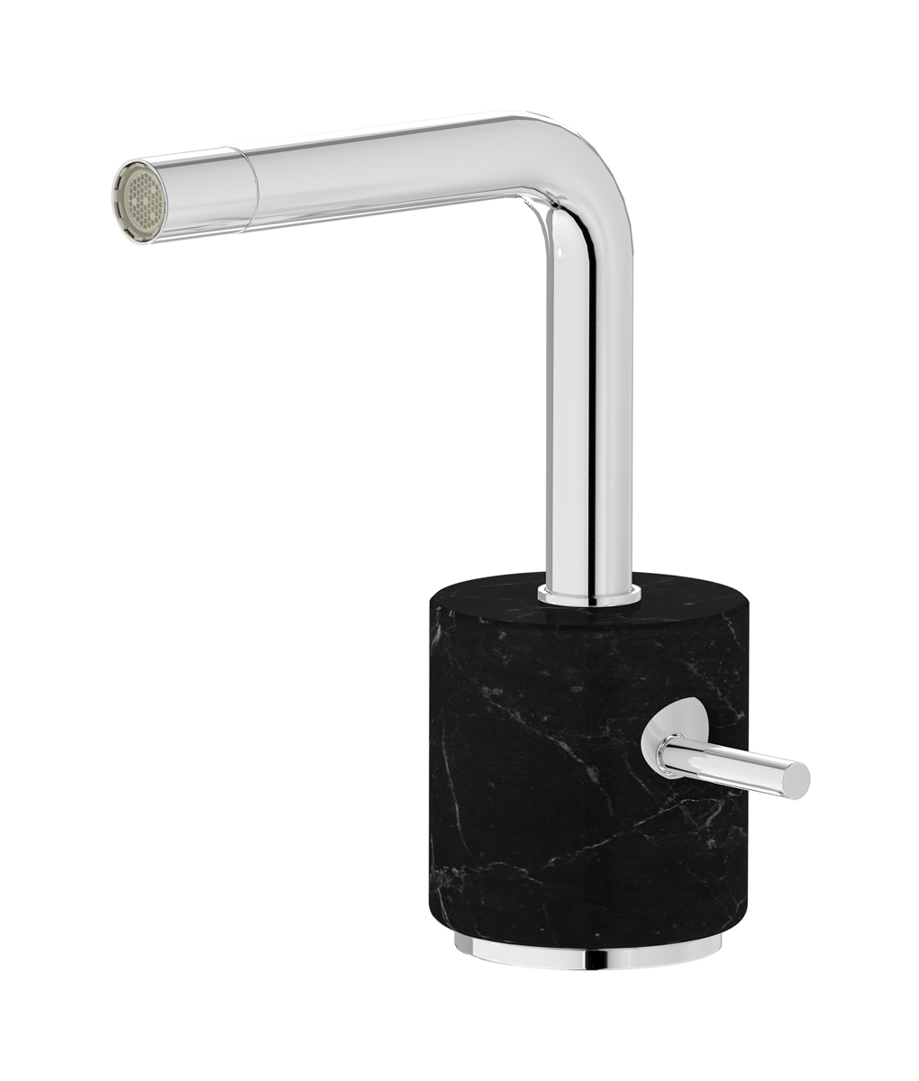 Смеситель для биде на 1 отверстие в комплекте с донным клапаном. WE ARE IB mm220cc_2 Chrome Marmo