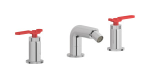 Смеситель для биде с 3 отверстиями для пола с автоматическим сливом