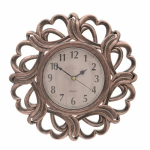 Часы настенные Vezio коричневого цвета TO4ROOMS  212273 Коричневый