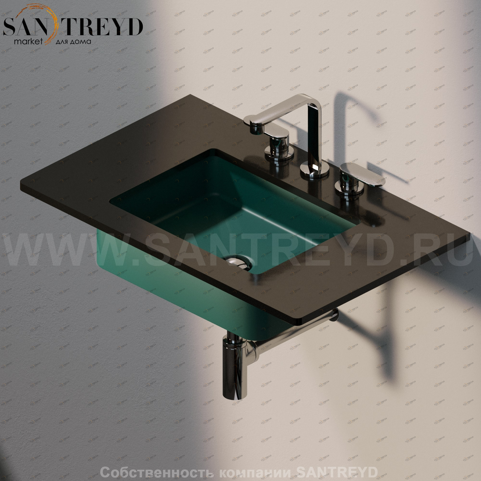 MW48SP5020 Накладная раковина под столешницу  квадратная Ceramica Flaminia Miniwash