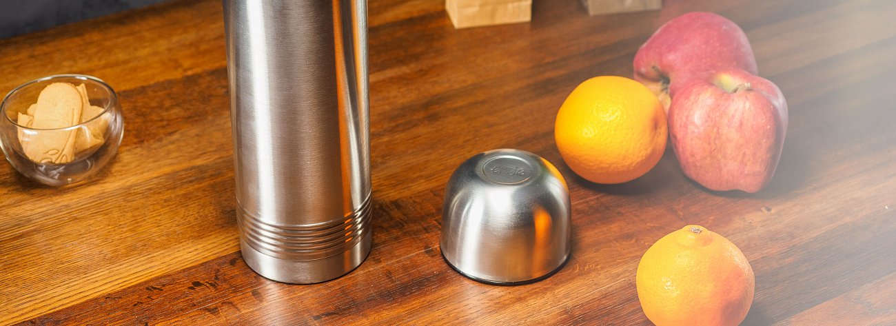 Термос из нержавеющей стали 1л Senator EMSA ДИЗАЙНЕРСКИЕ 00-3951793 Хром  - Вид №6