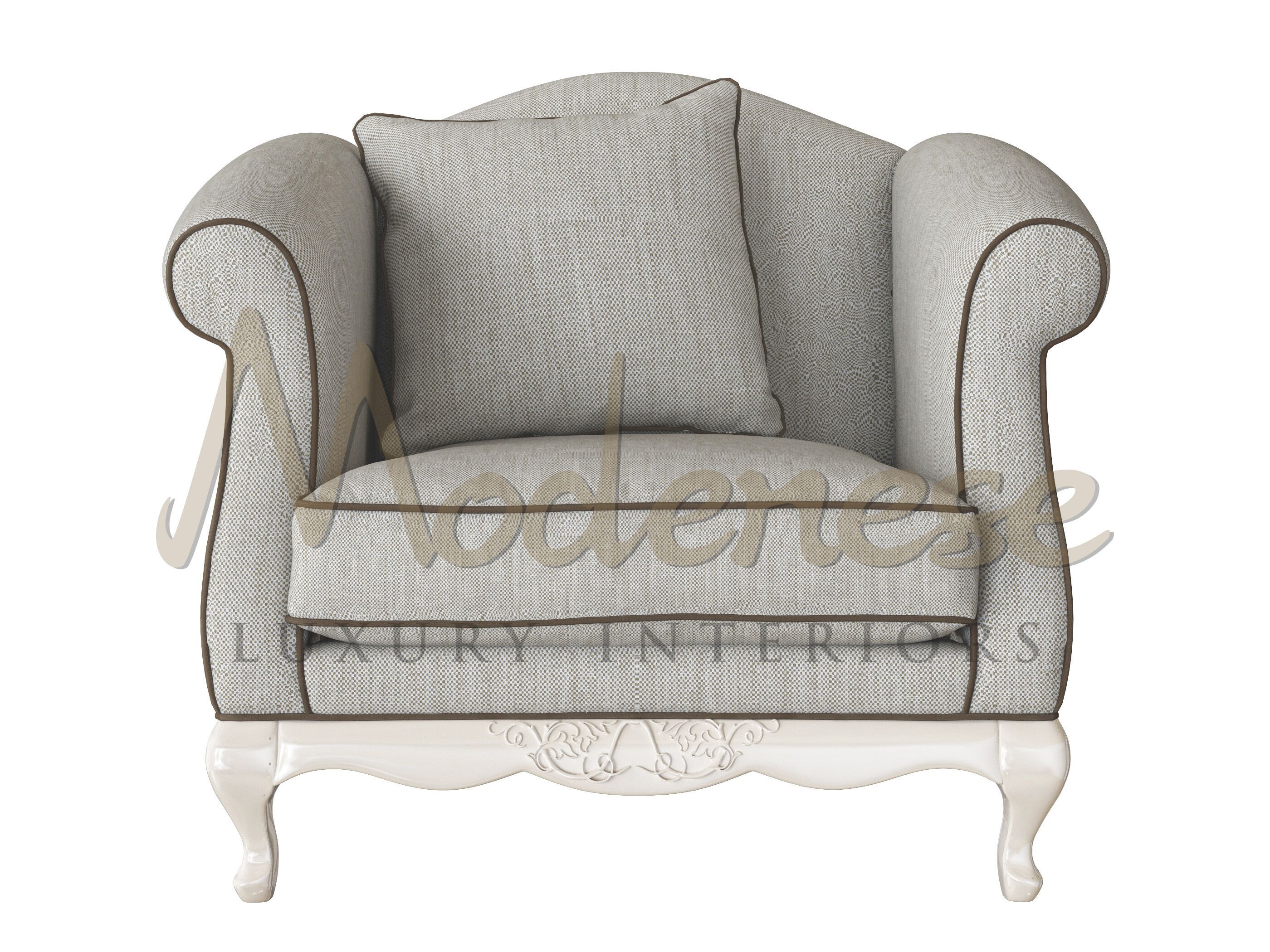 Тканевое кресло с подлокотниками Modenese Luxury Interiors BAROQUE CLASSY ARCH-00068650