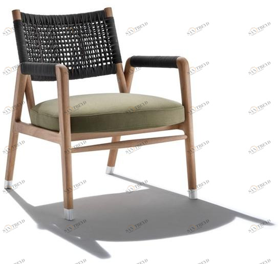 Flexform Кресло из ироко с подлокотниками Ortigia sun-id-1408385