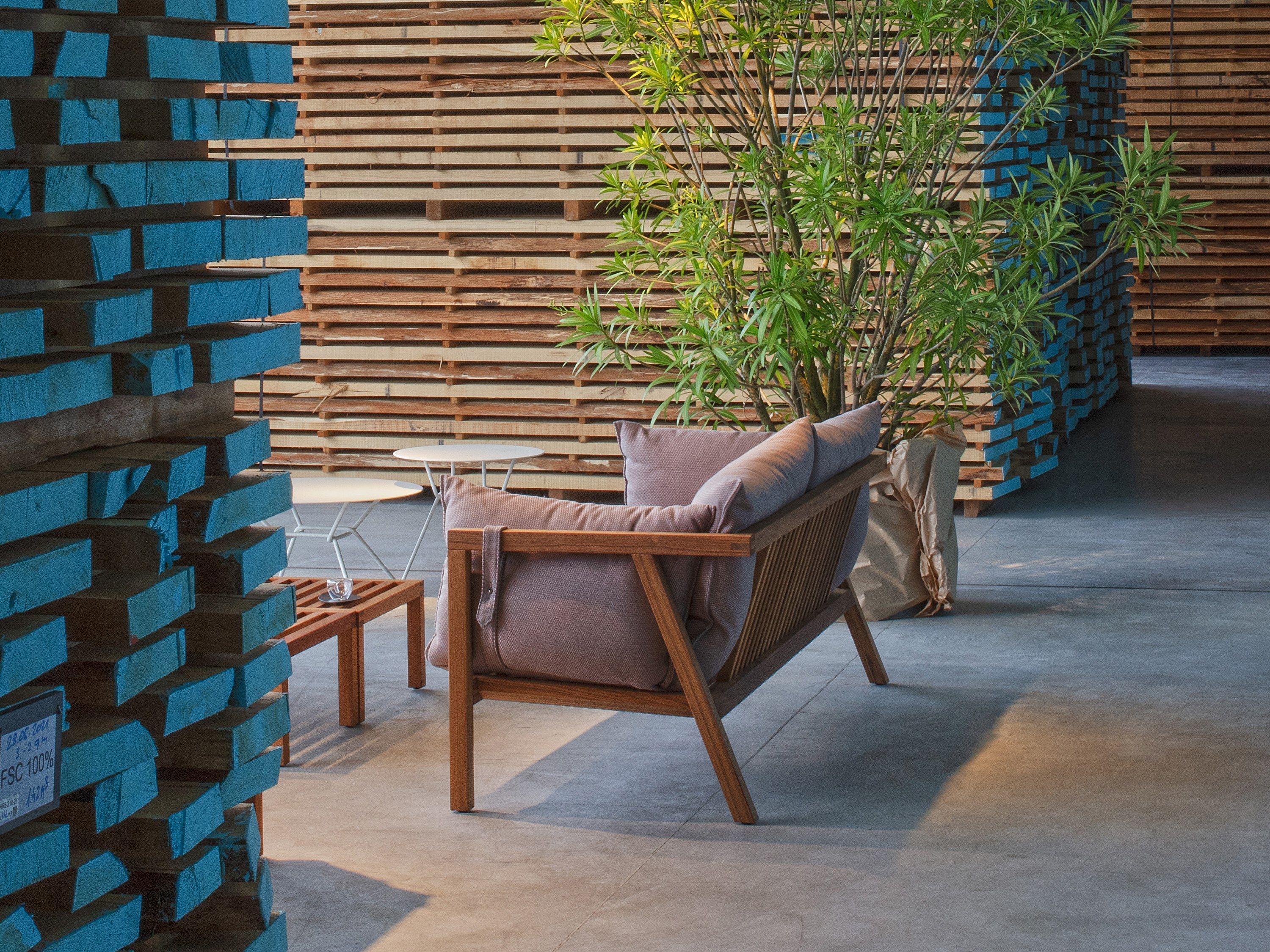 2-местный тканевый мягкий садовый диван prostoria Umomoku ARCH-00092311 - Вид №1