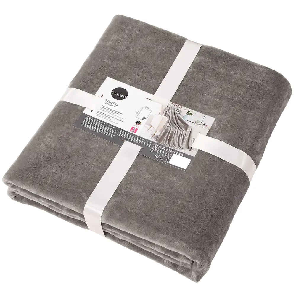 INSPIRE Flandria — уютный плед из микрофибры для двуспальной кровати 89025372 STLM-1054794 - Вид №2