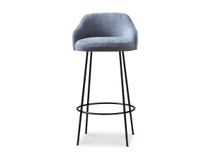 Высокий стул с тканевой подкладкой