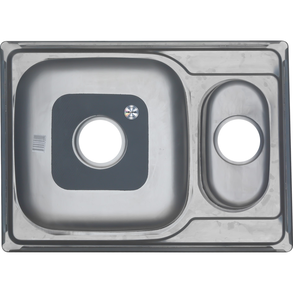 Мойка 6950S U MELANA 0,8/180 1,5-я чаша врезная прямоугольная с сифоном (228 t *10) 228 t (*10) - Вид №2