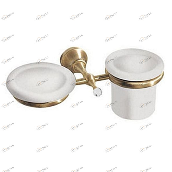 Держатель со стаканом и мыльницей Olympia Ceramica Impero Style RG1143