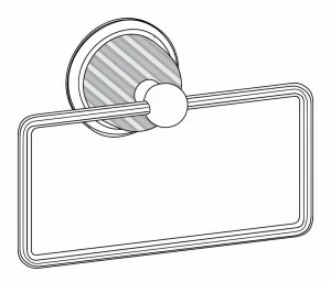 C68-511 C68-511 Держатель для полотенец настенный ХРУСТАЛЬНЫЙ КУПОЛ Cristal & Bronze COUPOLE CRISTAL